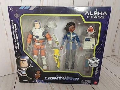 Paquete de 2 figuras nuevas de Disney Pixar Lightyear 2022 Alpha Class Buzz & Alisha Hawthorne Foto 1 de 4