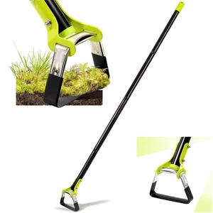Garden Hoe - Adjustable Scuffle Hoe for Weeding Gardening Loosening Soil- Hea... - Picture 1 of 7