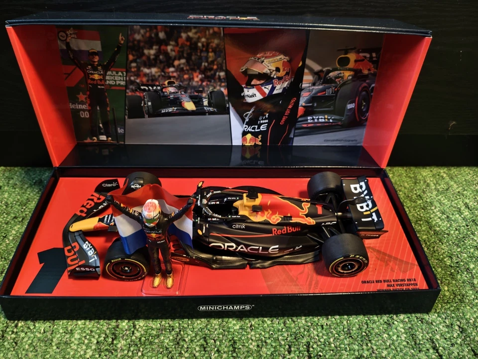 Minichamps 1:18 Max Verstappen - Red Bull Racing 2022 Dutch Winner Inkl. Figur  - Bild 1 von 4