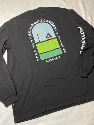 New Malbon Golf Co Long Sleeve Marina Leisure LS Shirt Sz M Soft Comfortable ⛳️ - Image 1 of 4