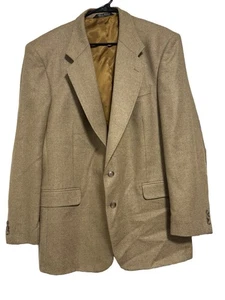 Taylor’s Row By Deansgate Tweed Blazer Jacket Tan - Picture 1 of 4