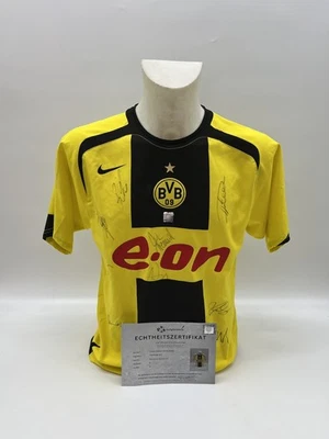 BVB Trikot 2005/2006 Teamsigniert Borussia Dortmund COA Nike S - Bild 1 von 4