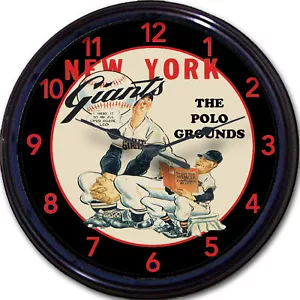 NY Giants 1951 Pennant Coogans Bluff Reloj de Pared Bobby Thompson Polo Grounds - Imagen 1 de 1