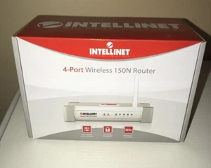 Wireless Router Itellinet 150N 4 Port 150 Mbps Encryption Computer Internet Win7 - Picture 1 of 2