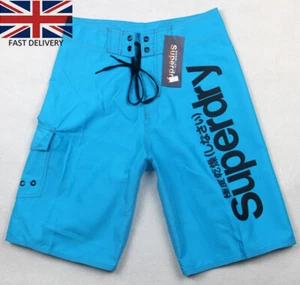 UK-SUPERDRYS Mens Beach Swim Pants Boardshorts Surf Swimwear Board Shorts 30-40 - Picture 1 of 44