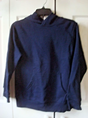 Boys Everlast Pullover Hooded Sweatshirt Navy Size 8 NEW - Image 1 of 2
