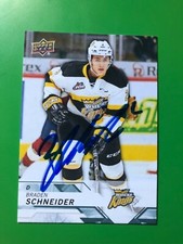 Branden Wheat Kings BRADEN SCHNEIDER Signed Card