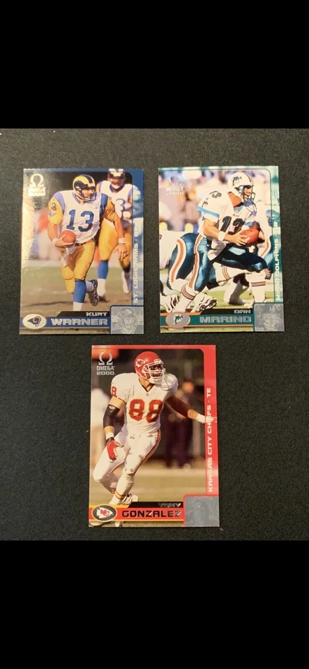 *2000 Pacific Omega Football Singles Complete Your Set PICK YOUR CARD*  - Image 1 of 2