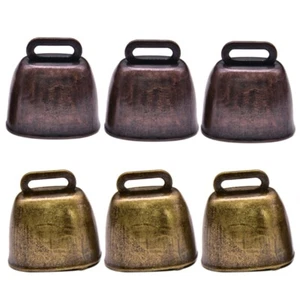 3Pcs Copper Bells Cattle Farm Animal Copper Loud Bronze Bell for Farm Animals - Picture 1 of 10