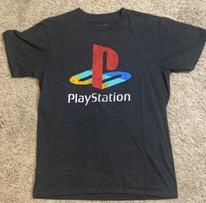 Sony Playstation Adult T-Shirt Small Black Logo Video Game Black Ps5 Ps2 PS4 - Picture 1 of 4