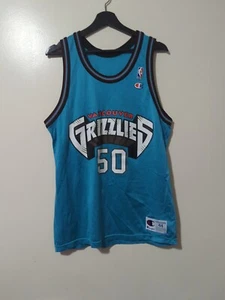 Vtg Vancouver Grizzlies Bryant Reeves Big Country Champion Jersey 90s Men 44 s5 - Picture 1 of 9