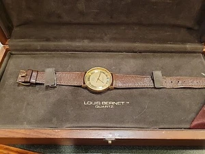 RARE LOUIS BERNET SWISS MADE 7 JEWELS QUARTZ Watch New Battery SC 004 - Picture 1 of 14