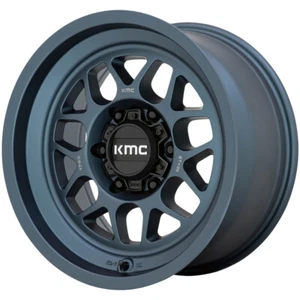 17x9 -38 KMC KM725 Terra 6x5.5 Metallic Blue Wheels (Set of 4) - Picture 1 of 3