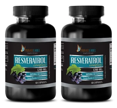 resveratrol de uvas - RESVERATROL PURO 1200MG 2B - complexo antioxidante - Imagem 1 de 4