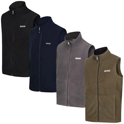 Regatta Mens Body Warmer Micro Fleece Gilet Sleeveless Warm Full Zip Vest Top - Image 1 of 4