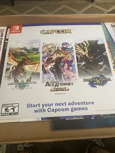 Capcom monster  hunter Rise,stories 2promo Store poster, Ace,24x24 read - Picture 1 of 9