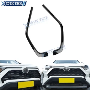 Glossy Black Auto Front Center Grille Lip Cover Trim For Toyota RAV4 2019-2025 - Bild 1 von 13