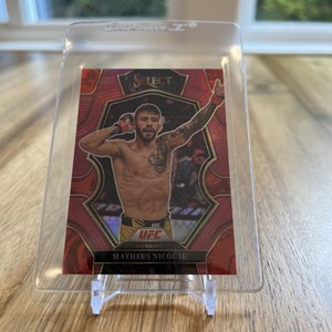 MATHEUS NICOLAU 2023 PANINI SELECT UFC MAROON PRIZM SP #/149 MINT! 🔥🔥🥵