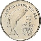 Fiji | 5 Cents Coin | Elizabeth II | Fish | KM77 | 1995