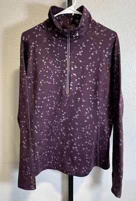 Pullover Under Armour Coldgear Active Top para mujer 1/4 cremallera púrpura plata XL Foto 1 de 4