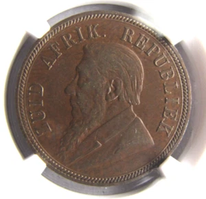 South Africa KM2 Kruger Penny 1894 NGC XF 45 BN - Picture 1 of 3