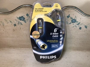 Philips 6ft S-Video Cable #M62791 Gold Plated Connectors 24k New in Package - Picture 1 of 2