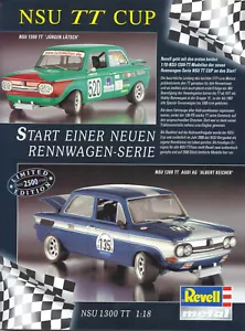 PÁGINA DE PUBLICIDAD REVELL...NSU 1300 TT, NSU TT CUP en 1-18... anuncio de periódico #0205f - Imagen 1 de 1