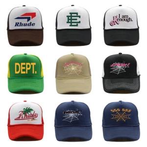 Trucker hat letter print baseball cap outdoor sun visor trucker hat adjustable - Picture 1 of 74