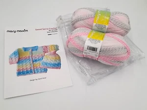 Sweet Set to Crochet Sugar Baby Stripes Mary Maxim - Picture 1 of 5