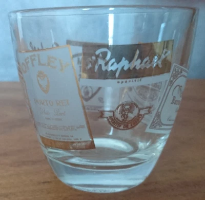 1 VERRE ANCIEN BISTROT PUBLICITAIRE SERIGRAPHIE ST RAPHAEL/RHUM ST GILLES etc…. - Photo 1/4