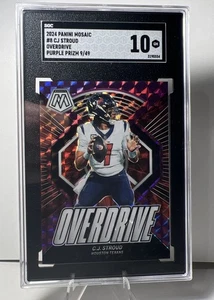2024 Panini Mosaic - Overdrive C.J. Stroud #8 Purple Mosaic Prizm /49 SGC 10 - Bild 1 von 14