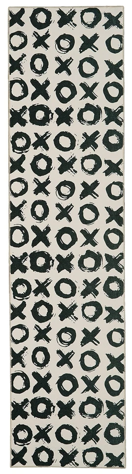 Linon Home Decor Products The Anywhere Washable Rug Boden Ivory & Black 2' X ... - Image 1 of 4