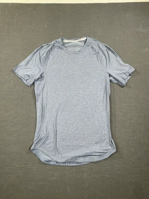 Lululemon Heathered Chambray Gray Drysense Training Short Sleeve Shirt M/L - Image 1 of 4