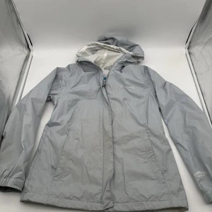 Columbia Omni Tech Grey Hooded Windbreaker Jacket Watertight SZ M Hiking Outdoor - Picture 1 of 14