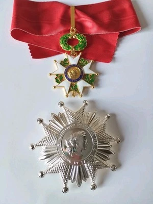 Plaque Grand Officier + Croix Commandeur Légion d'Honneur 1870 REPRODUCTION  - Photo 1/4