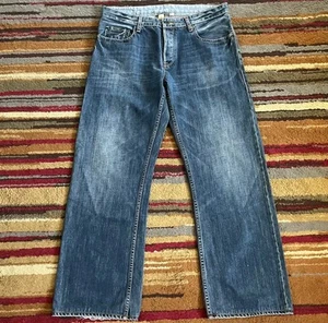 Ted Baker Jeans Mens Size 34L Long Blue Straight Leg Midrise - Picture 1 of 11