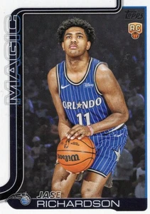 2025 Topps #225 Jase Richardson Rookie Orlando Magic Basketball Karte - Bild 1 von 2