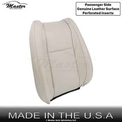2007-2015 Fits Mazda CX-9 Genuine Leather Front Passenger Top Seat Cover Sand - Image 1 of 4