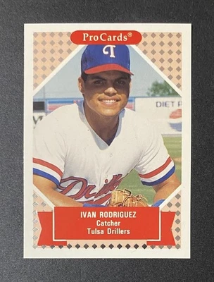 1991 Procards Ivan Rodriguez Rookie Tulsa Drillers Vega Baja Puerto Rico - Image 1 of 2