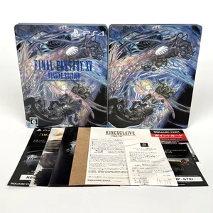 Final Fantasy XV Deluxe Edition Square Enix Steel Book PS4 Japanese Fast Ship - Picture 1 of 11