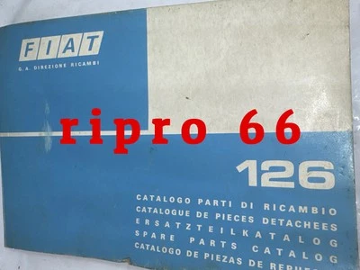 CATALOGO PARTI DI RICAMBIO FIAT 126 Originale FIAT anno                  1975 - Immagine 1 di 3
