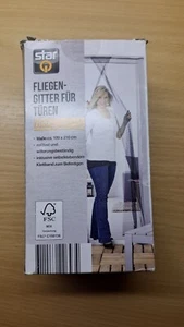 Fliegengitter für Türen Weiss Weiß max 100x210 cm inkl. Klettband Neu in OVP - Bild 1 von 4