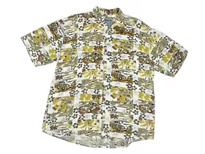 Reef Break Surf Wear Mens XLarge Short Sleeve Button Up Shirt Multicolour Casual - Picture 1 of 6