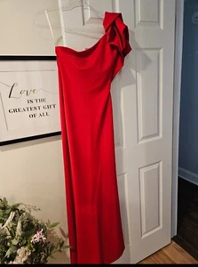 Minuet Red Maxi Dress, Size S - Picture 1 of 5