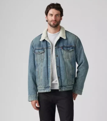 OFERTA ESPECIAL Chaqueta de Camionero Sherpa Tipo Iii en Mostaza - Lavado Medio Foto 1 de 4