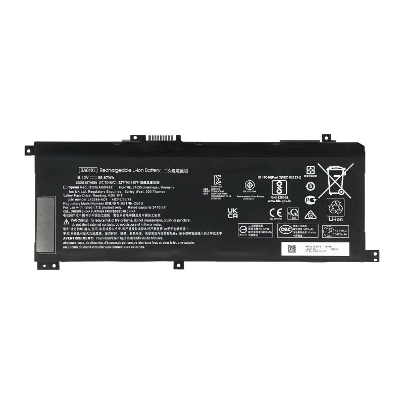 OEM 55.67WH SA04XL Battery For HP Envy X360 15-DR0010T-DS 15M-DR 15T-DR