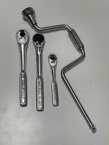 Craftsman lot 1/2" 3/8" Ratchetts VR 44809, VV 44975, V 43784, Hand wrench Nut - Picture 1 of 9