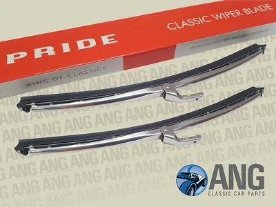 TRIUMPH TR4, TR4A, TR5 S/STEEL WINDSCREEN WIPER BLADES x 2 (10") EP9002, GWB219 - Image 1 of 2