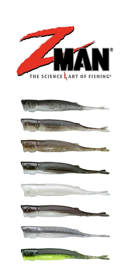 Z-Man Pop ShadZ 5 pulgadas 3pk Cuerpo Suave Swimbait Señuelo de Pesca Cebo ZMan Cebos Foto 1 de 1