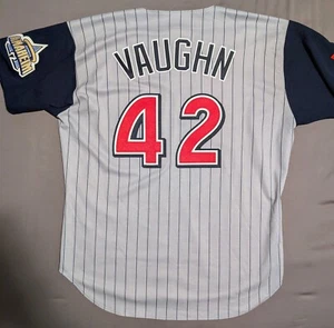 RARE Vintage MO VAUGHN Anaheim Los Angeles Angels Jersey Russell Athletic 48 MLB - Picture 1 of 9
